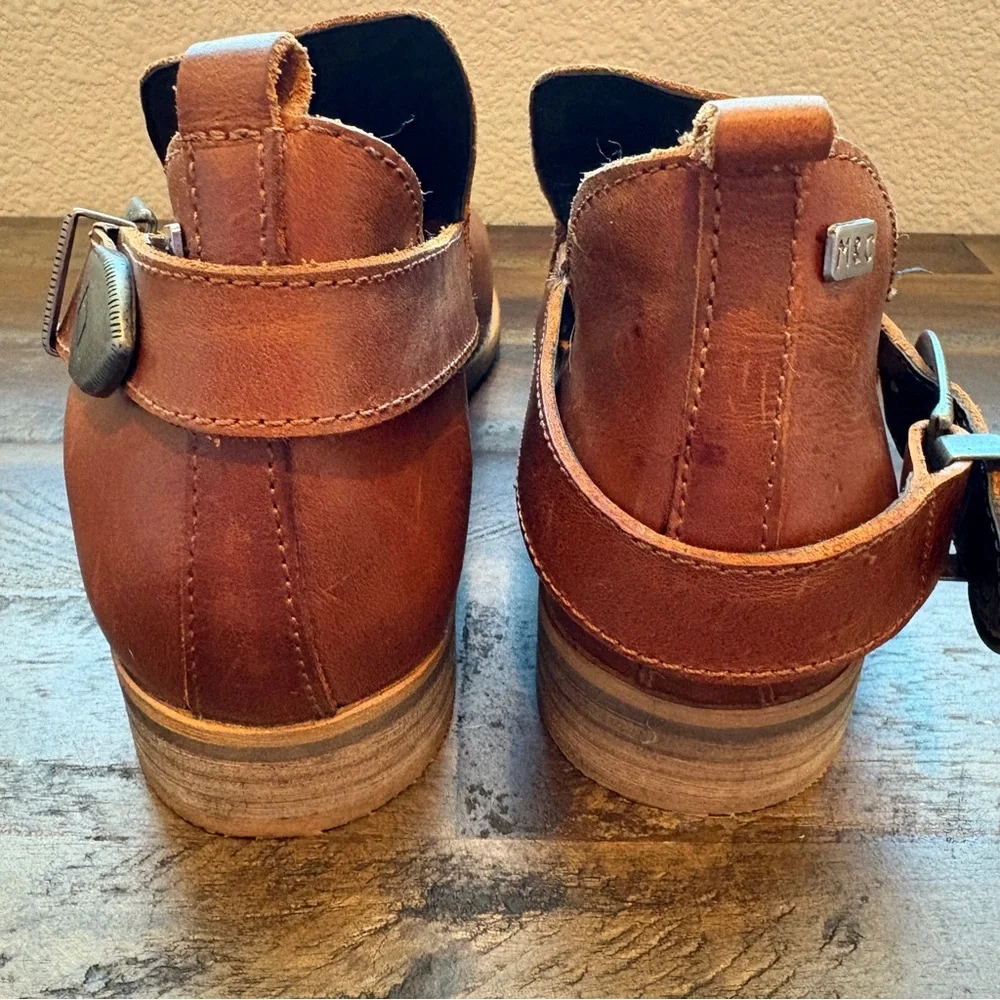 Musse & Cloud Gipsy Leather Ankle Booties Womens 7 Dressy Cowgirl Western NFR